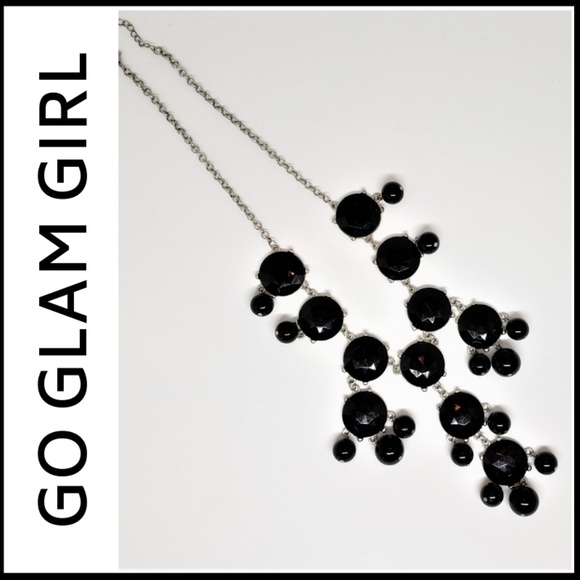 Glam Girl Fashion Jewelry - NWT Long Petite Black Bubble Necklace